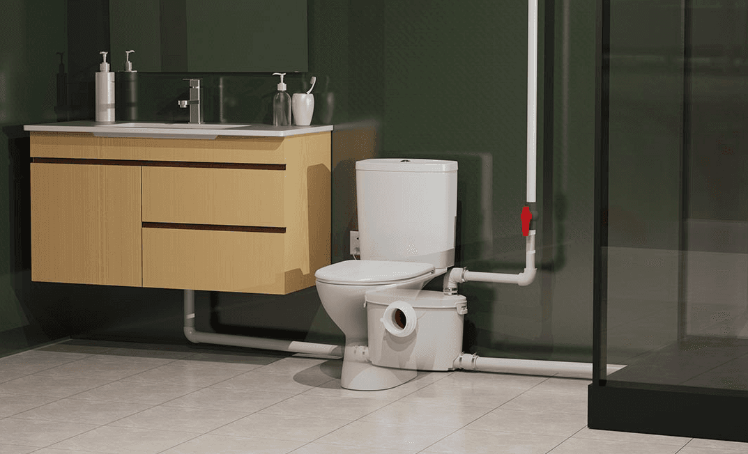 Eco-friendly macerator pump installation